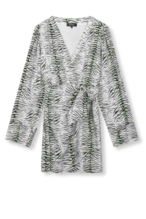 Refined Department woven zebra wrap dress liselle
